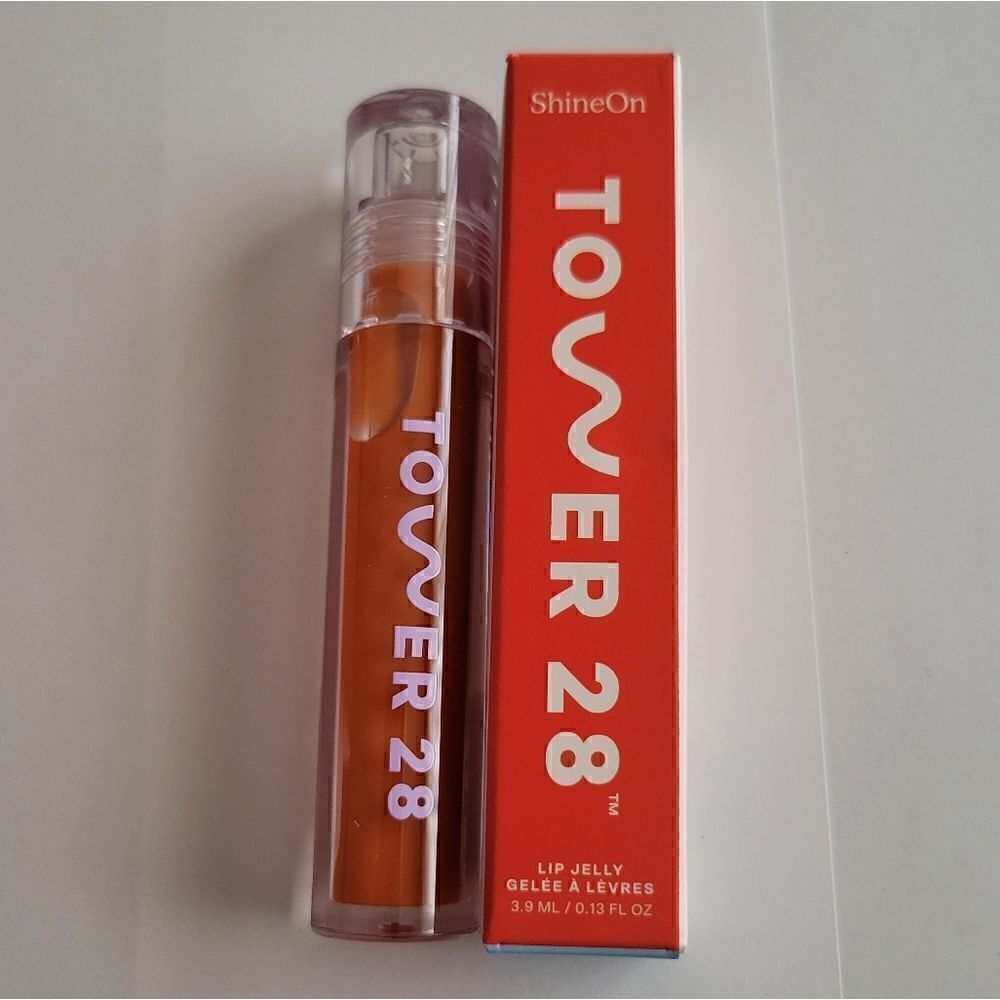 Tower 28 Shine on Jelly Lip Gloss in Fire